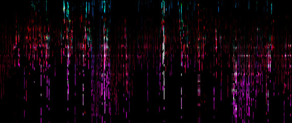 Wall Mural - glitch on dark background. abstract vector digital backdrop