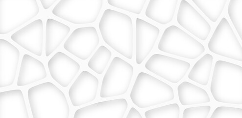 Wall Mural - 3d illustration of voronoi based pattern background