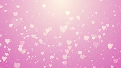 Wall Mural - heart shape with pink background