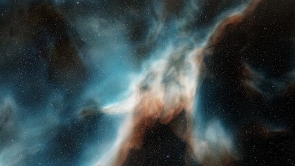 nebula gas cloud in deep outer space