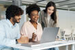 © Stock 4 You - Student diverse people group working or learning together using laptop