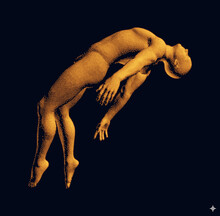 Take Me Higher. Flying Man In Zero Gravity Or A Fall. Hovering In The Air. Levitation Act. 3D Vector Illustration.