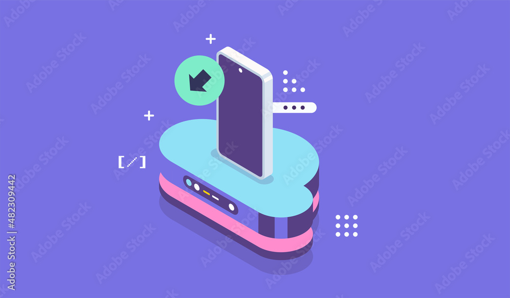 Open source vector illustration. Programming language concept ...