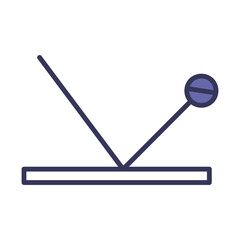 Poster - Cricket Ball Trajectory Icon