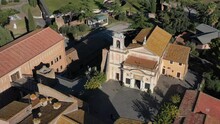 Santuario Del Divino Amore A Roma, Italia.
Vista Aerea Del Complesso Del Divino Amore.