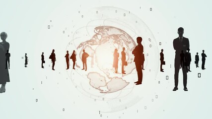 Aufkleber - Global business concept. Worldwide business. Management strategy.