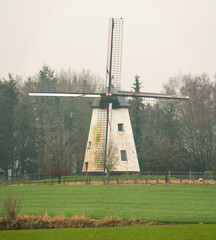 Wall Mural - Landscape whit an old windmill