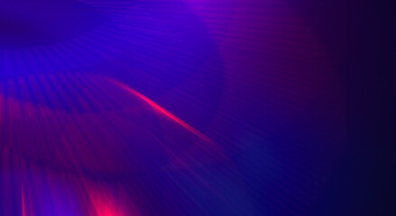 Leinwandbilder - Dark abstract futuristic background with ultraviolet neon glow.  Laser neon lines, waves, particle explosion