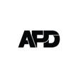 APD letter monogram logo design vector