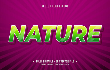 Wall Mural - Editable text effect spring season modern style nature word shiny background
