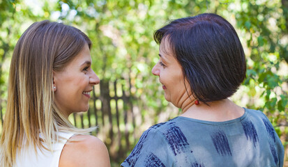 Wall Mural - Mother and daughter time