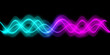 © Koy - Sound wave line multicolor music abstract background. Neon light curved with colorful graphic design.