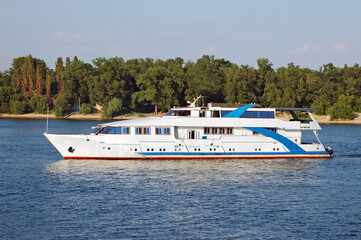 Wall Mural - Steamboat river ship