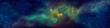 © Nada Sertic - Nebula and stars in night sky web banner. Space background.