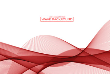 Abstract modern flowing stylish wave in white background. vector illustration