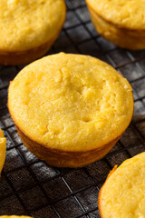 Poster - Homemade Yellow Cornbread Muffins