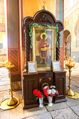 Canvas Print - Interior of the St. George Cathedral in the Yuriev Monastery in Veliky Novgorod, Russia