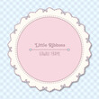 little ribbons frame and seamless pattern