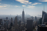 Fototapeta Krajobraz - New York skyline with Empire Estate 