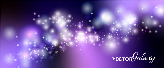 Wall Mural - magical color galaxy. space background ,realistic nebula and lots of shining stars. infinite univers