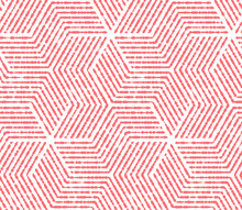 Abstract Geometric Pattern With Stripes, Lines. Seamless Vector Background. White And Pink Ornament. Simple Lattice Graphic Design