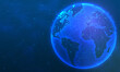 © pil - earth global network connection atlantic ocean deep blue background