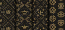 Royal Background Patterns For Seamless Wallpaper - Vector