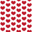 © Sweta - Vector seamless pattern of hand drawn doodle sketch heart isolated on white background