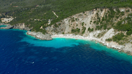 Lefkada - The beaches are notable for sheer cliffs and turquoise water Greece