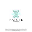 © Dendika - beauty nature logo design with flower and plant element.