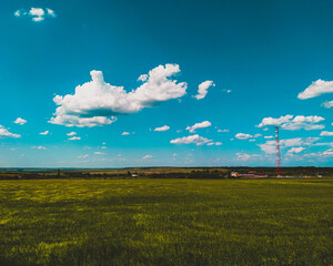 landscape with sky and clouds