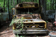 Old Abandoned School Bus