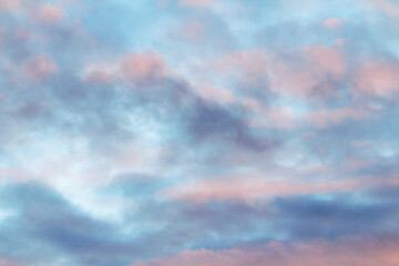 Wall Mural - clouds in the sky are illuminated from below by the light of the sun. beautyfull sky wallpaper and b