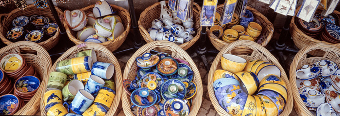 Wall Mural - Souvenirs. Ceramics. Aljezur Algarve Portugal. 