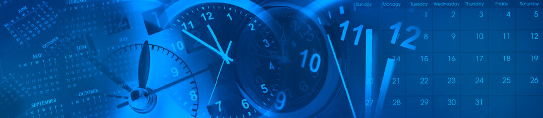 Wall Mural - clocks and calendars