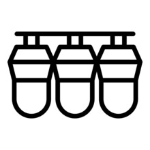 Osmosis Purifier Icon Outline Vector. Plant Equipment. Filter System