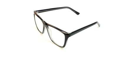 Sticker - eyeglasses on a white background with a black rim