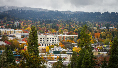 Eugene, Oregon in the fall