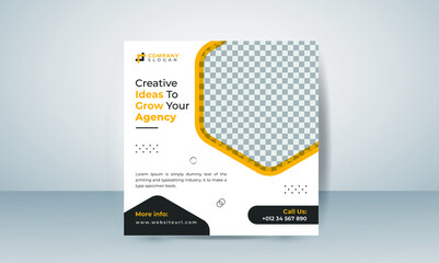 Wall Mural - Modern editable Social media post layout design template