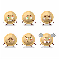 Poster - Chinese coin cartoon character with various angry expressions