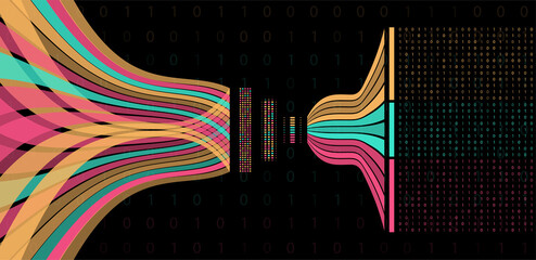 Wall Mural - abstract infographics visualization