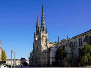 Wall Mural - Basilica of Cathedrale Saint-Andre church in Bordeaux city