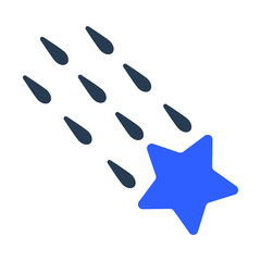Wall Mural - Falling star icon