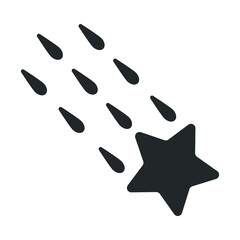 Wall Mural - Falling star icon