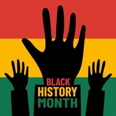 Black history month. Vector illustration of african history