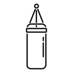 Sticker - Punching bag icon outline vector. Sport lifestyle