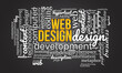 © Rana - Web design word cloud template. Creative concept vector background.