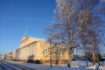 Poster - Town hall called Raatihuone which was build in 1839.