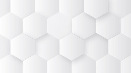 Wall Mural - hexagon concept design abstract technology background vector eps, abstract white hexagon concept bac