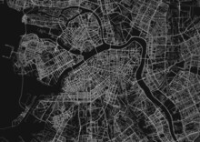 Urban Vector City Map Of St Petersburg, Russia